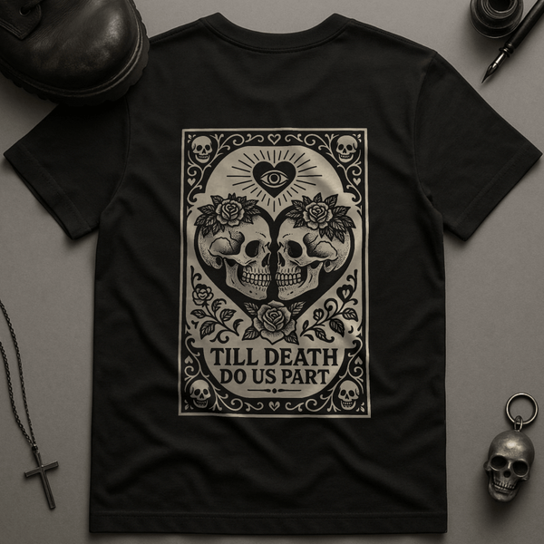 Printify T-Shirt Black / S Till Death Do Us Part T-Shirt