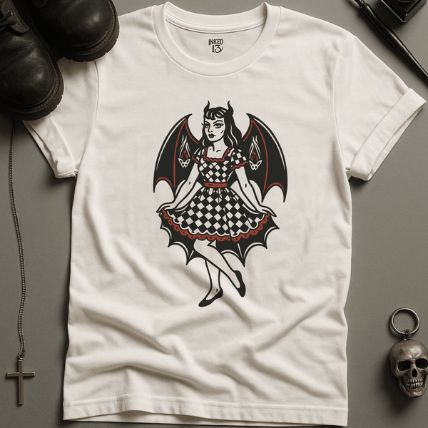 Printify T-Shirt White / S Bat Lady T-Shirt