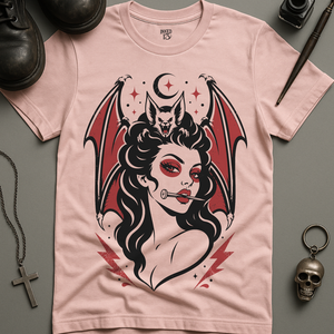 Bat Woman Woman Tattoo T-Shirt