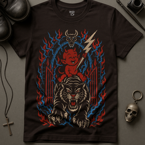 Baby Devil Tiger Tattoo T-Shirt