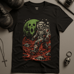 Astronaut Slime T-Shirt - Black - S - Inked 13 Ltd
