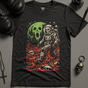 Astronaut Slime T-Shirt - Dark Grey - S - Inked 13 Ltd