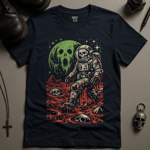 Astronaut Slime T-Shirt - Navy - S - Inked 13 Ltd