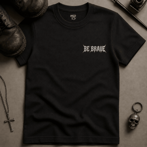 Be Brave T-shirt - Black - S - Inked 13 Ltd Unisex alternative tattoo apparel