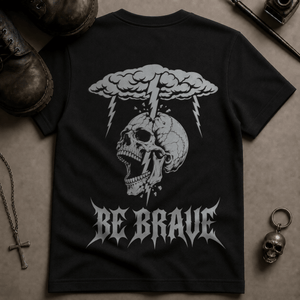 Be Brave T-shirt - Black - S - Inked 13 Ltd Unisex alternative tattoo apparel