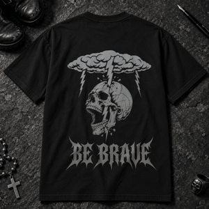 Be Brave T-shirt - Black - S - Inked 13 - Unisex alternative tattoo apparel.
