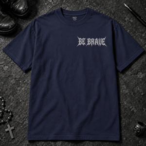 Be Brave T-shirt - Pepper - S - Inked 13 - Unisex alternative tattoo apparel.