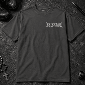 Be Brave T-shirt - True Navy - S - Inked 13 - Unisex alternative tattoo apparel.