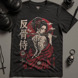 Beauty and Death T-Shirt - Dark Grey - S - Inked 13 Ltd Unisex alternative tattoo apparel