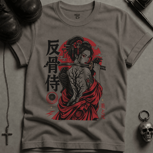 Beauty and Death T-shirt (New Style) - Grey - S - Inked 13 Ltd Unisex alternative tattoo apparel