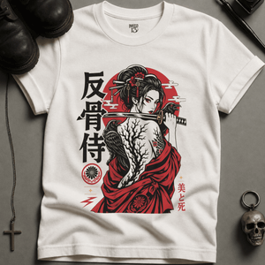 Beauty and Death T-shirt (New Style) - White - S - Inked 13 Ltd Unisex alternative tattoo apparel