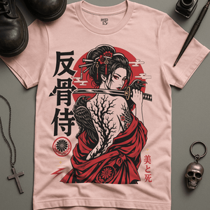 Beauty and Death T-Shirt - Soft Pink - M - Inked 13 Ltd Unisex alternative tattoo apparel