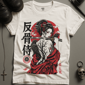Beauty and Death T-Shirt - White - S - Inked 13 Ltd Unisex alternative tattoo apparel