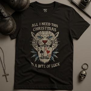 Bite Of Luck T-Shirt - Black - S - Inked 13 Ltd