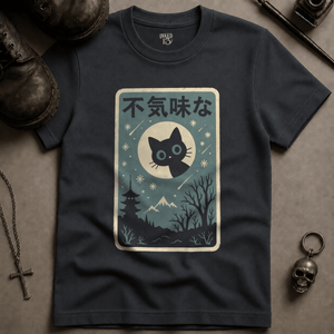 Cat Gothic Winter (New Style) T-shirt - Graphite - S - Inked 13 Ltd Unisex alternative tattoo apparel
