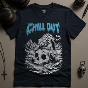 Chill Out Minifigure T-Shirt - Navy - S - Inked 13 Ltd Unisex alternative tattoo apparel