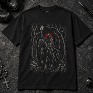 Dark Rider T-shirt - Black - S - Inked 13 - Unisex alternative tattoo apparel.