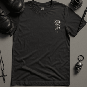 Devil Winged Lover T-Shirt - Dark Grey - S - Inked 13 Ltd Unisex alternative tattoo apparel