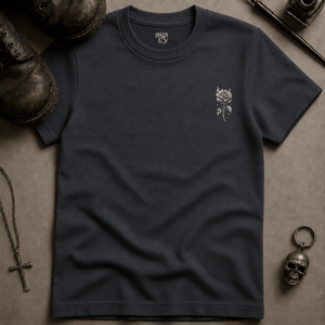 Devil Winged Lover T-Shirt (New Style) - Graphite - S - Inked 13 Ltd Unisex alternative tattoo apparel