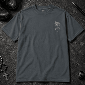 Devil Winged Lover T-Shirt - Pepper - S - Inked 13 - Unisex alternative tattoo apparel.