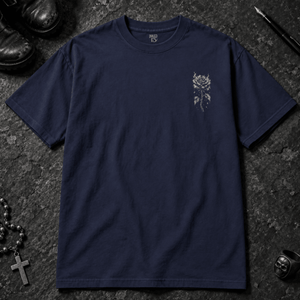 Devil Winged Lover T-Shirt - True Navy - S - Inked 13 - Unisex alternative tattoo apparel.