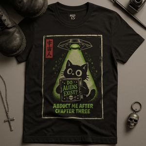 Do Aliens Exist T-Shirt - Black - S - Inked 13 Ltd