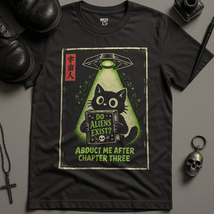 Do Aliens Exist T-Shirt - Dark Grey - S - Inked 13 Ltd