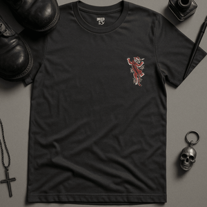 Embrace The Process Tiger T-Shirt - Dark Grey - S - Inked 13 Ltd Unisex alternative tattoo apparel