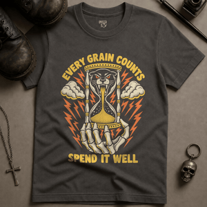 Every Grain Counts T-shirt - Pepper - S - Inked 13 Ltd Unisex alternative tattoo apparel