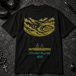 Far From The Living T-shirt - Black - S - Inked 13 - Unisex alternative tattoo apparel.