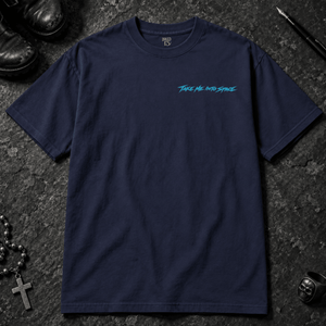 Far From The Living T-shirt - True Navy - S - Inked 13 - Unisex alternative tattoo apparel.