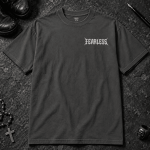 Fearless Fiery Dogs T-shirt - Graphite - S - Inked 13 - Unisex alternative tattoo apparel.
