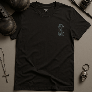 Frozen Skateboard T-Shirt - Navy - S - Inked 13 Ltd