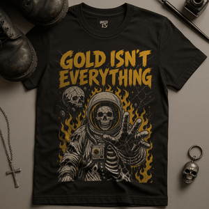 Gold Isn't Everything T-Shirt - Black - S - Inked 13 Ltd Unisex alternative tattoo apparel