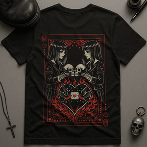 Goth Girl QoH T-Shirt - Black - S - Inked 13 Ltd Unisex alternative tattoo apparel