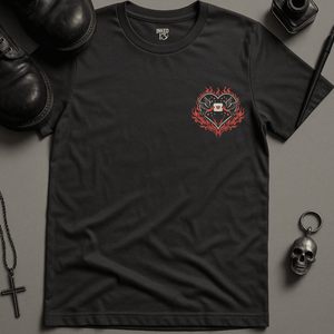 Goth Girl QoH T-Shirt - Dark Grey - S - Inked 13 Ltd Unisex alternative tattoo apparel