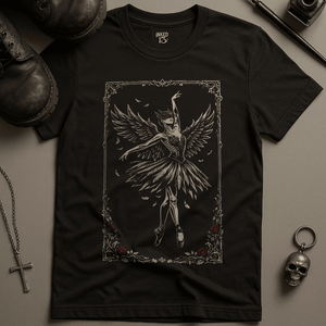 Gothic Ballet T-Shirt - Black - S - Inked 13 Ltd Unisex alternative tattoo apparel