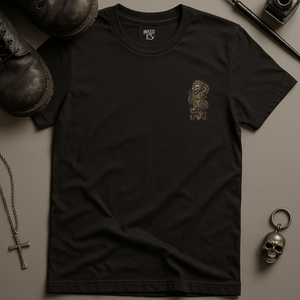 Gothic Dragon Skateboard T-Shirt - Black - S - Inked 13 Ltd