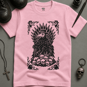 Gothic Plague Crow T-shirt (New Style) - Blossom - S - Inked 13 Ltd Unisex alternative tattoo apparel