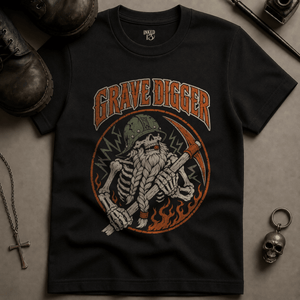 Grave Digger T-shirt - Black - S - Inked 13 Ltd Unisex alternative tattoo apparel