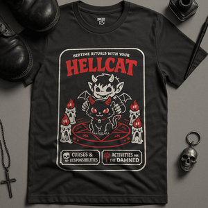 Hellcat Rituals T-Shirt - Dark Grey - S - Inked 13 Ltd