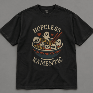 Hopeless Ramantic T-shirt - Black - S - Inked 13 Ltd Unisex alternative tattoo apparel
