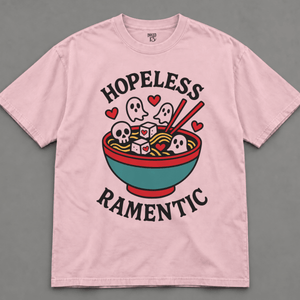 Hopeless Ramantic T-shirt - Blossom - S - Inked 13 Ltd Unisex alternative tattoo apparel