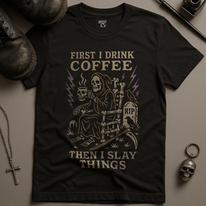 I Slay Things T-Shirt - Black - S - Inked 13 Ltd