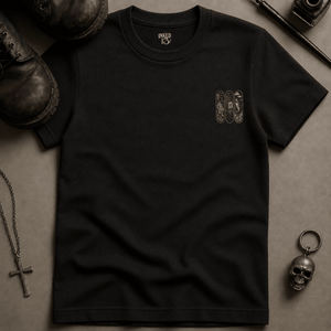 Japanese Animals Skateboard T-shirt (New Style) - Black - S - Inked 13 Ltd Unisex alternative tattoo apparel