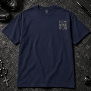 Japanese Animals Skateboard T-shirt - True Navy - S - Inked 13 - Unisex alternative tattoo apparel.