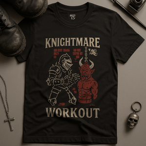 Knightmare Workout T-Shirt - Black - S - Inked 13 Ltd