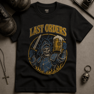 Last Orders T-shirt - Black - S - Inked 13 Ltd Unisex alternative tattoo apparel