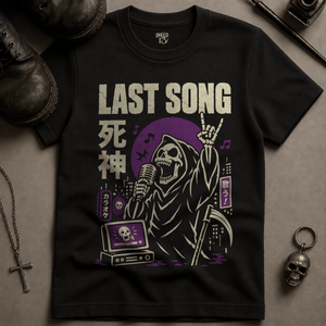 Last Song T-shirt - Black - S - Inked 13 Ltd Unisex alternative tattoo apparel