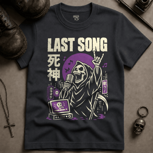 Last Song T-shirt - Graphite - S - Inked 13 Ltd Unisex alternative tattoo apparel